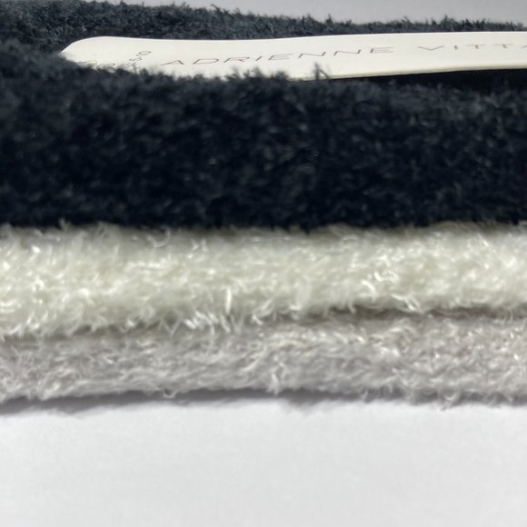 Adrienne Vittadini Accessories - Soft Fuzzy Velour Lounge Liner Socks Non Slip Grip Grippers No Slip